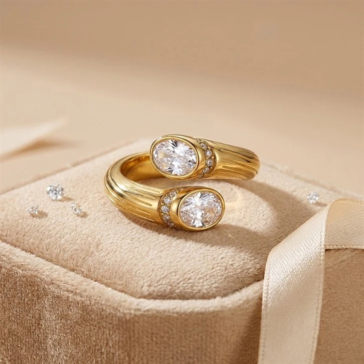 Emerald Cut CZ Solitaire Ring high quality