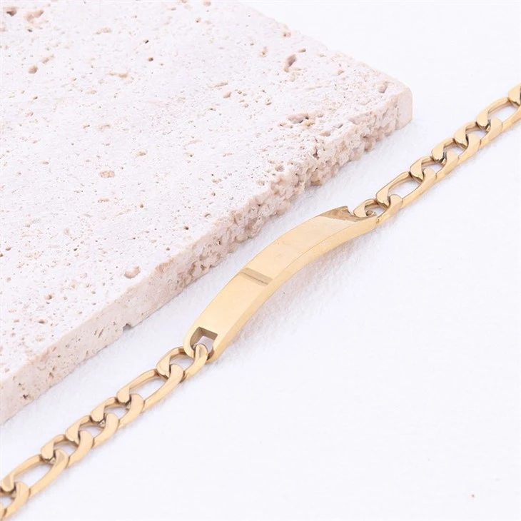 Mens Name Plate Bracelet