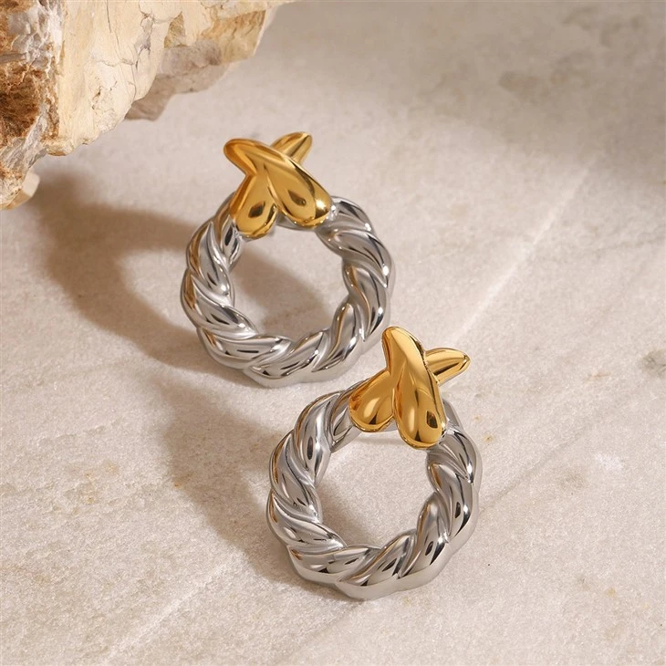 XO Stainless Steel Stud Earring