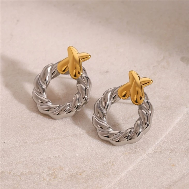 XO Stainless Steel Stud Earring